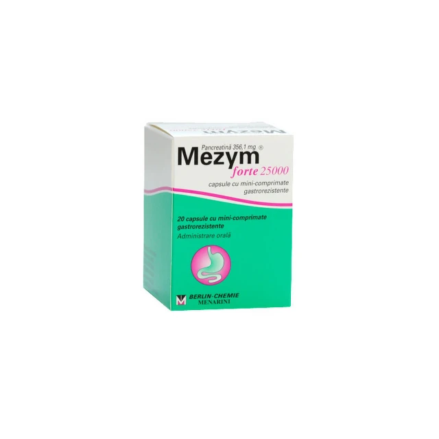 Mezym Forte 25.000Ui X 20Cps