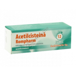 Acetilcisteina 600 mg x 12 comprimate effervescente, Rompharm