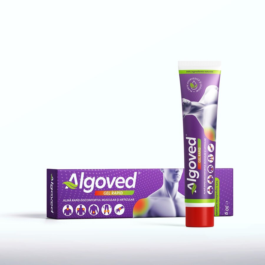 Algoved Gel Rapid Durere si Flexibilitate Articulara 30 ml