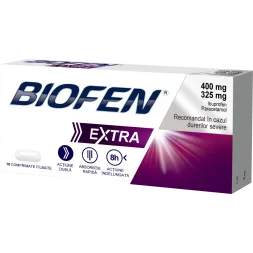 Biofen Extra 400mg/325mg x 10 comprimate filmate Biofen Extra 400mg/325mg x 10 comprimate filmate