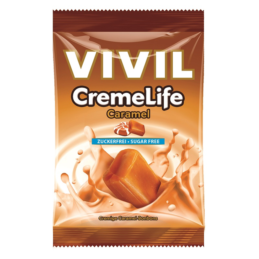 Bomboane Vivil Caramel fara zahar X 60 G