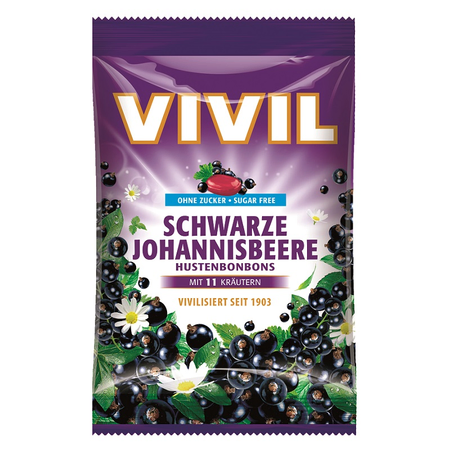 Bomboane Vivil cu Coacaze Negre si Vit C X 60 G
