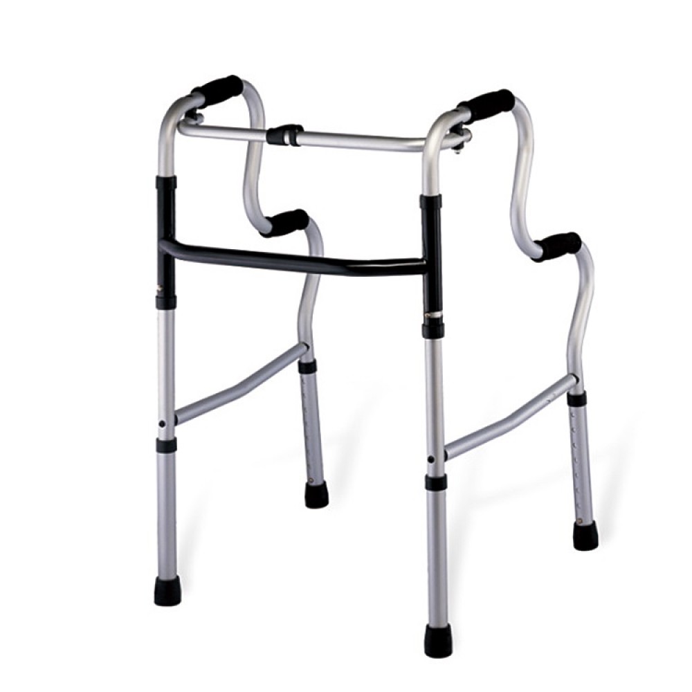 Cadru de mers pliabil cu dublu sprijin, aluminiu, KaradenizMed Cadru de mers pliabil cu dublu sprijin, aluminiu, KaradenizMed