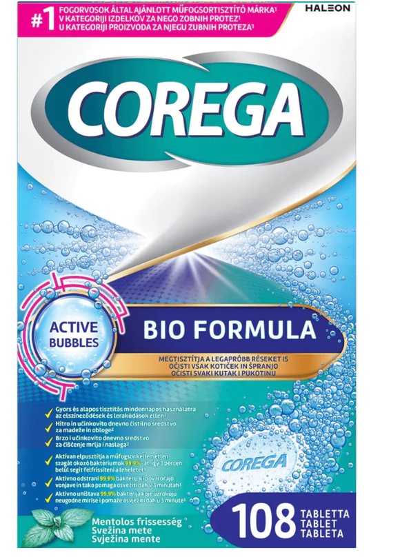 Corega Tabs Bioformula X 108 Buc