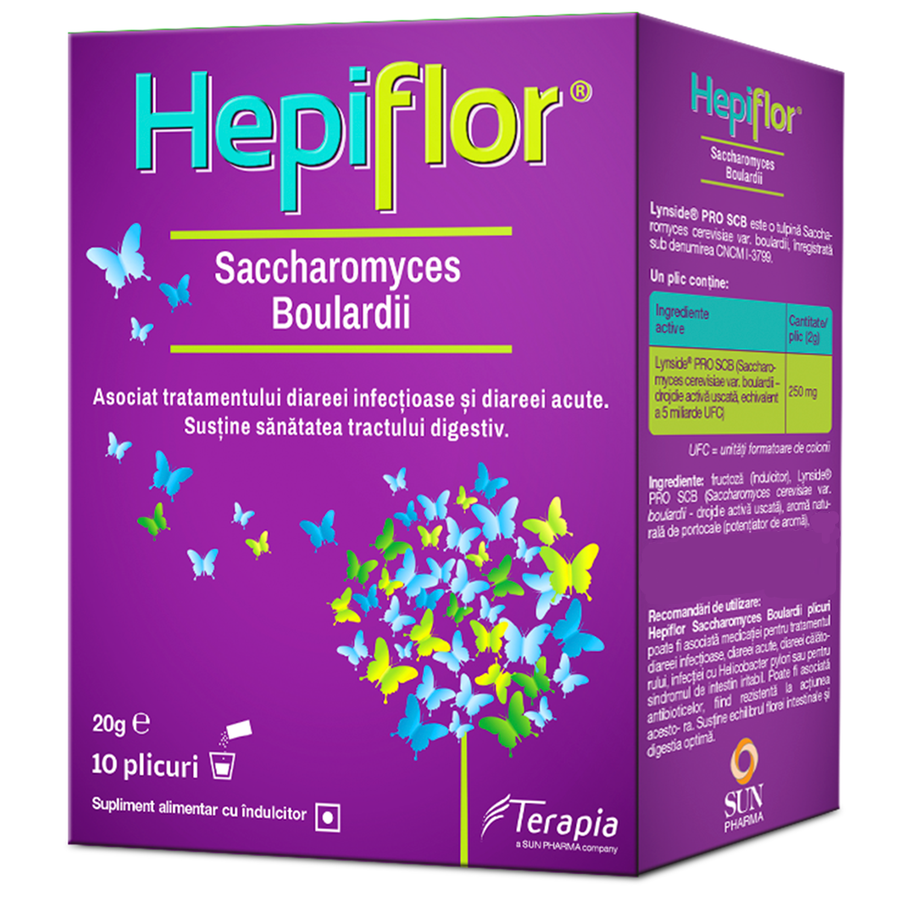 Hepiflor Saccharomyces Boulardii 250 X 10 plic