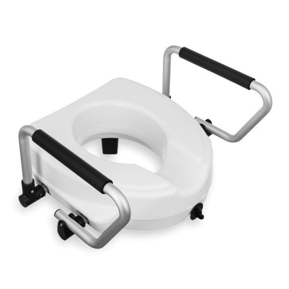Inaltator WC fara capac cu manere, inaltime 12 cm, sistem prindere pentru orice toaleta
