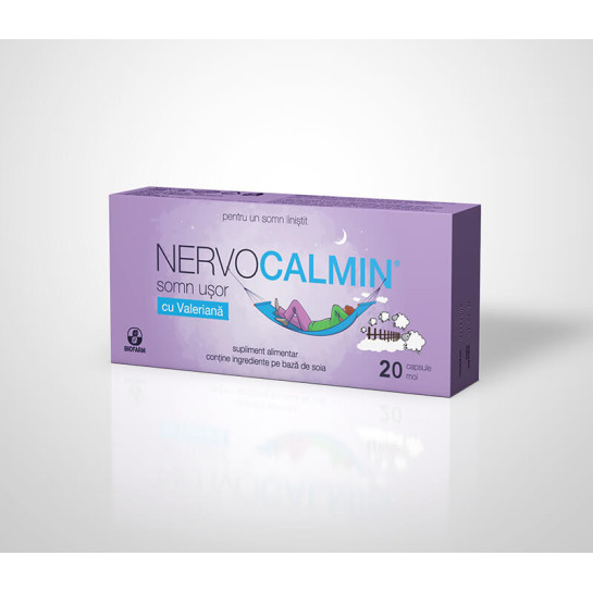 Nervocalmin Somn Usor Cu Valeriana X 20Cps Moi