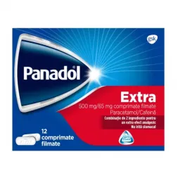 Panadol Extra 500mg/65mg x 12 comprimate filmate Panadol Extra 500mg/65mg x 12 comprimate filmate