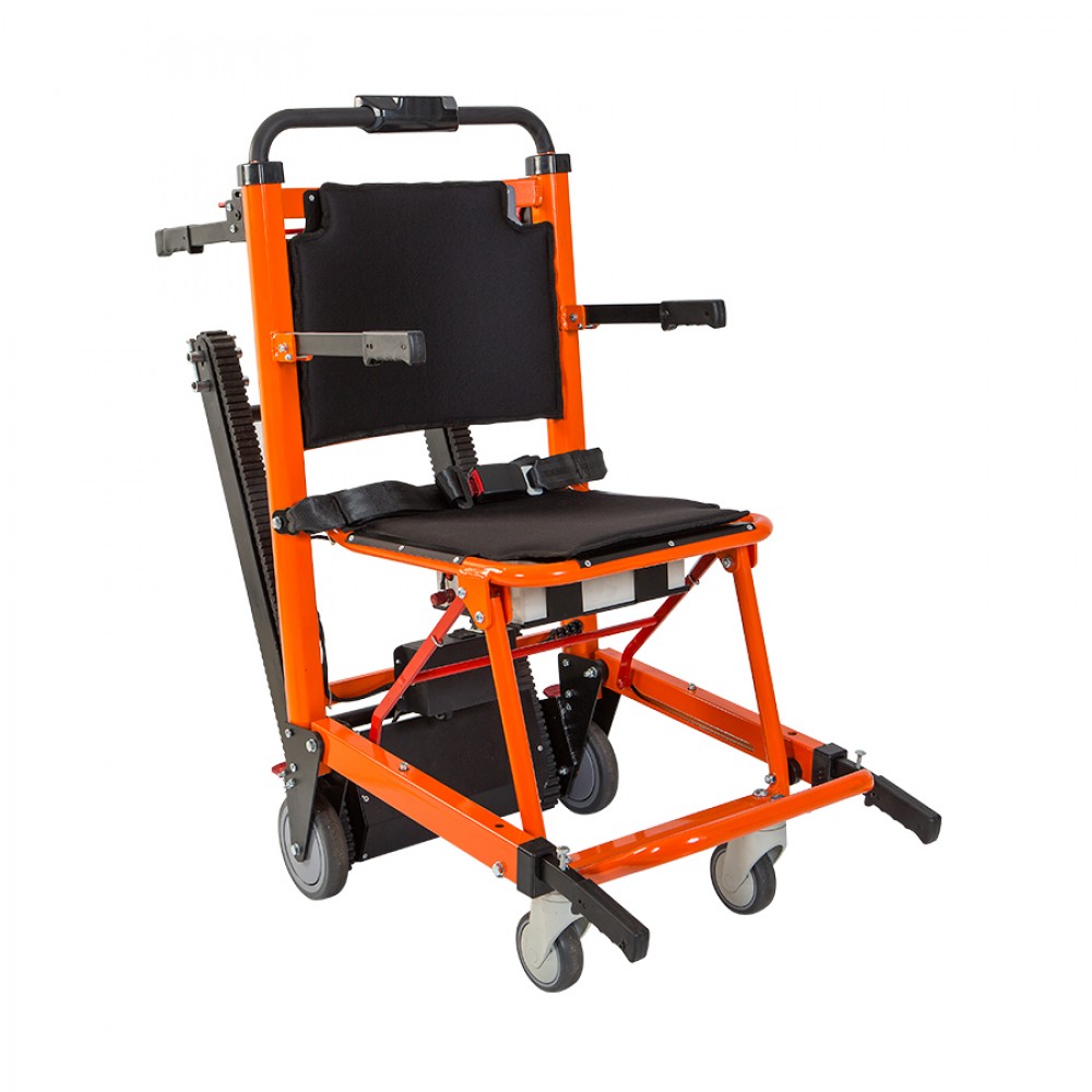 Scaun cu rotile electric pentru urcare si coborare scari, portocaliu, KaradenizMed S150 Scaun cu rotile electric pentru urcare si coborare scari, portocaliu, KaradenizMed S150