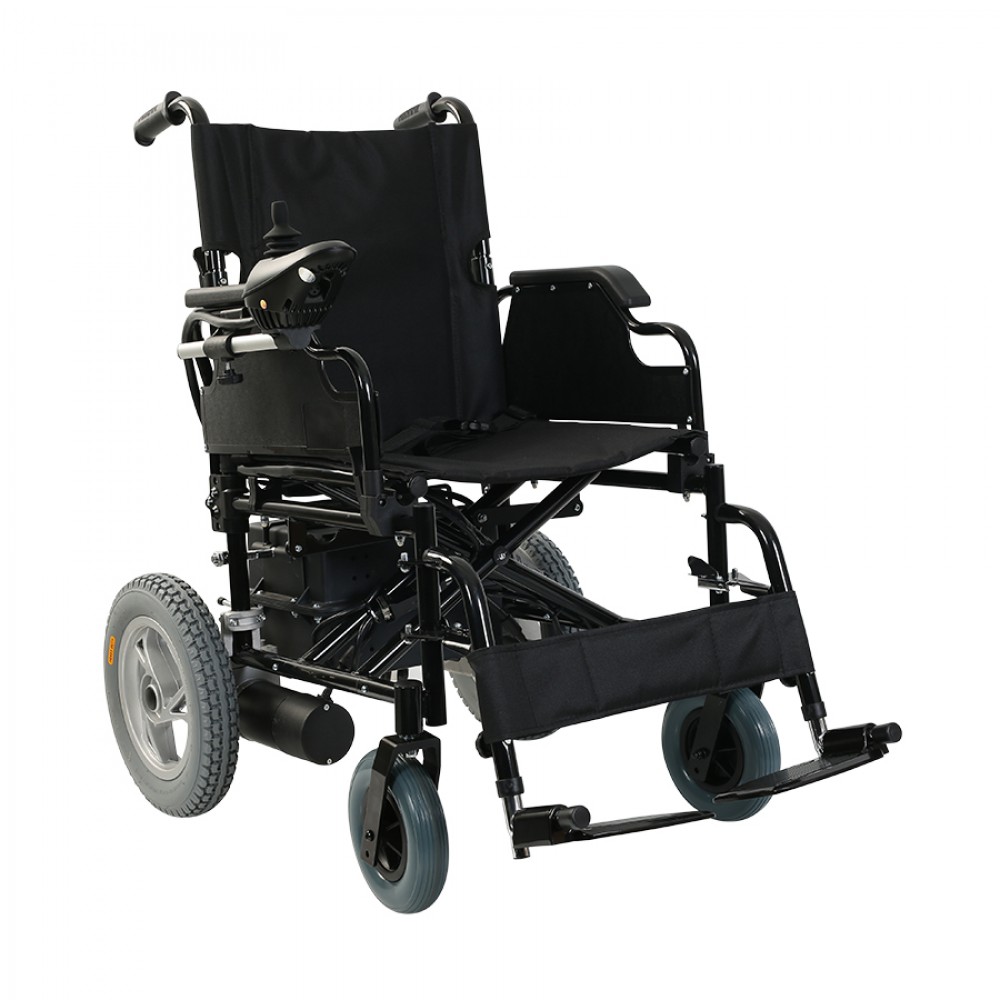 Scaun cu rotile electric, pliabil, manere rabatabile, negru, KaradenizMed JT-100 Scaun cu rotile electric, pliabil, manere rabatabile, negru, KaradenizMed JT-100
