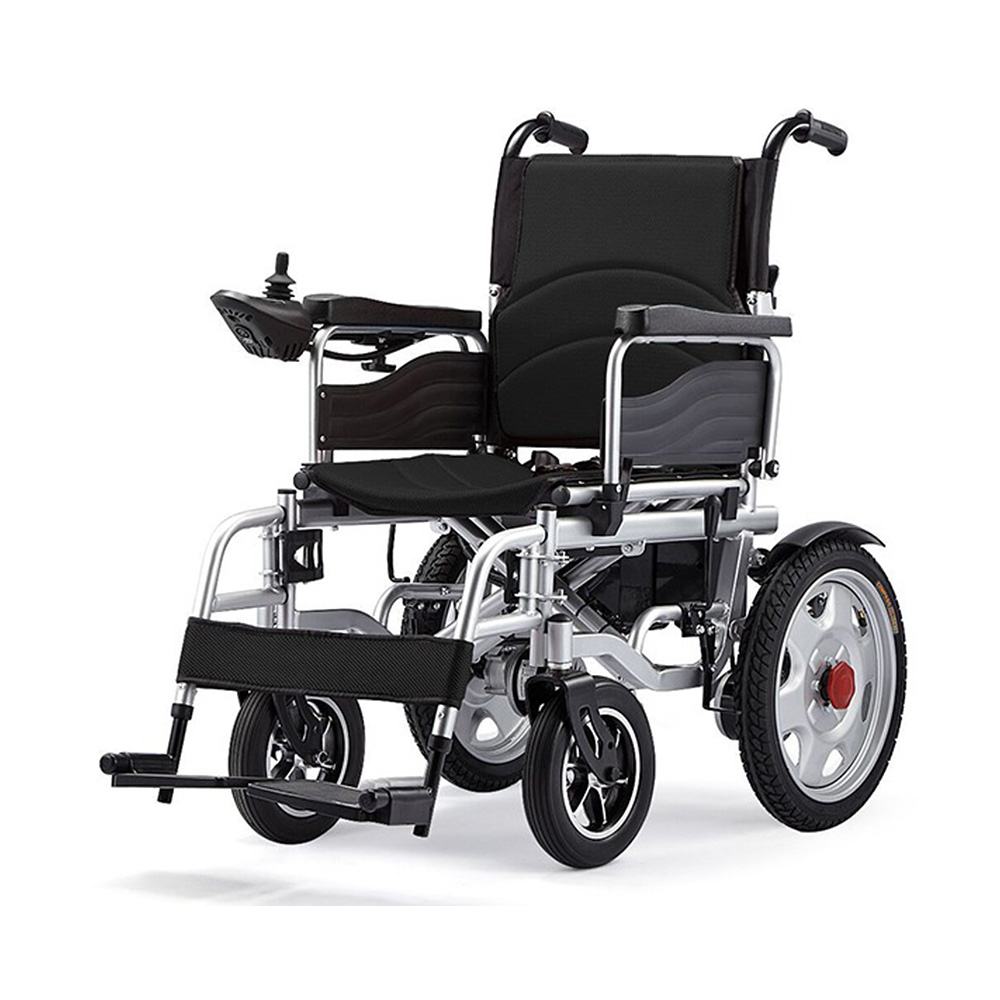 Scaun cu rotile electric, pliabil, manere rabatabile, sezut 46cm, negru JT-098 Scaun cu rotile electric, pliabil, manere rabatabile, sezut 46cm, negru JT-098