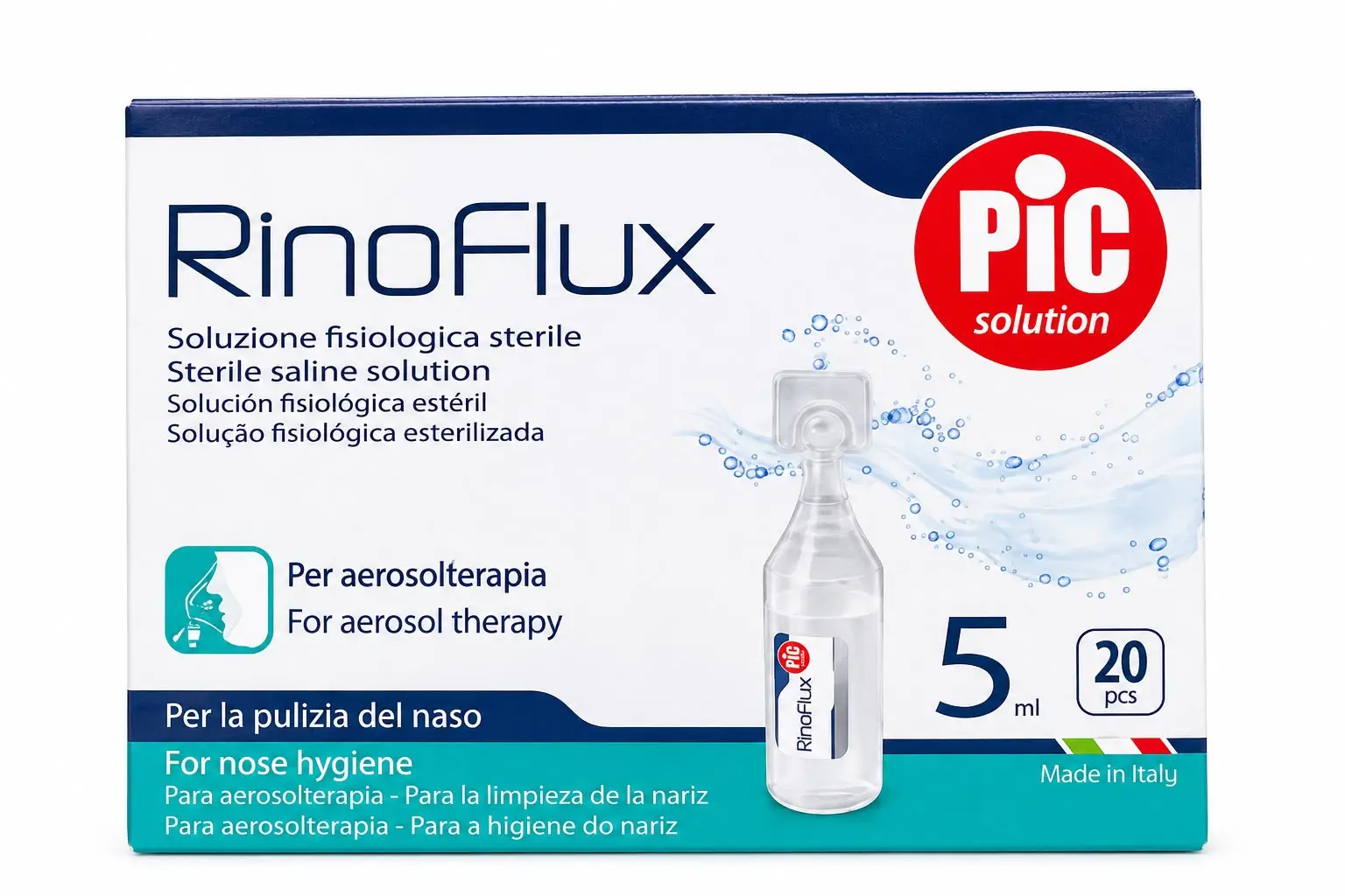 Ser Fiziologic Rinoflux 0,9%,5 Ml X 20 Fiole Pic Solutions
