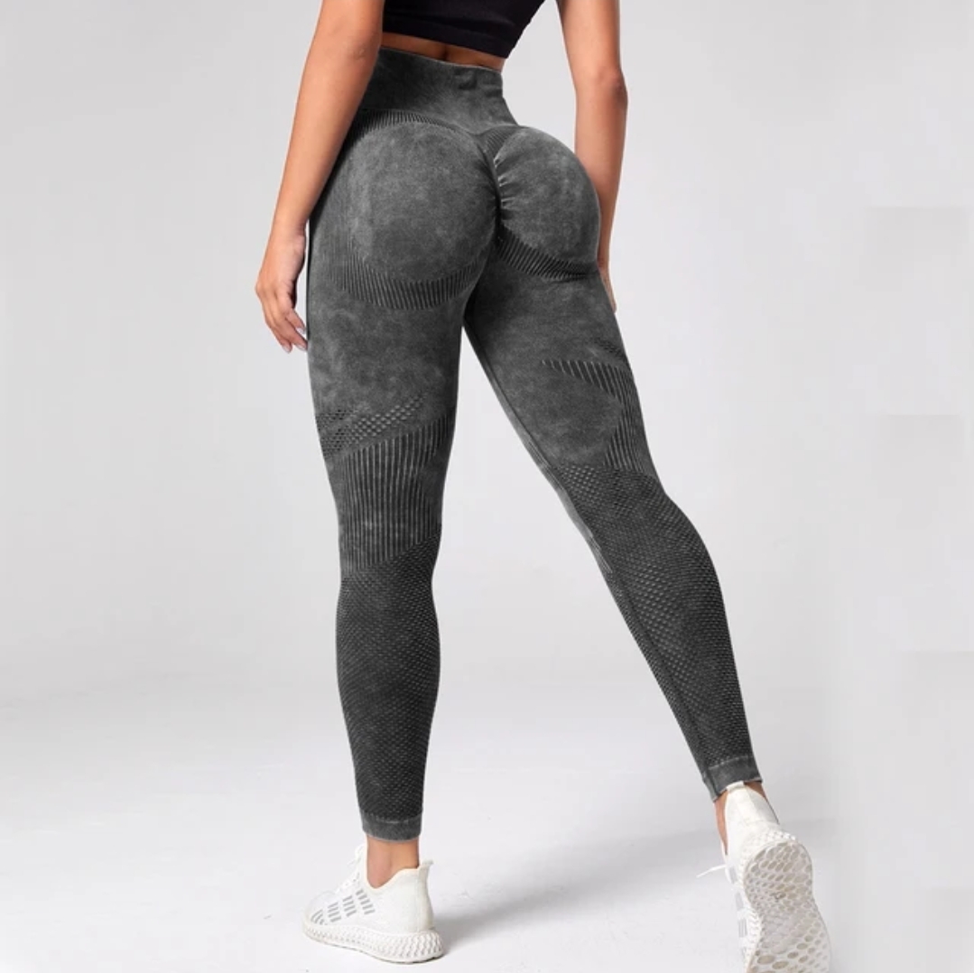 Colanti Yoga Washed-out, culoare Negru, marime L Colanti Yoga Washed-out, culoare Negru, marime L