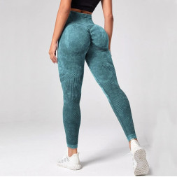 Colanti Yoga Washed-out, culoare Verde, marime L Colanti Yoga Washed-out, culoare Verde, marime L
