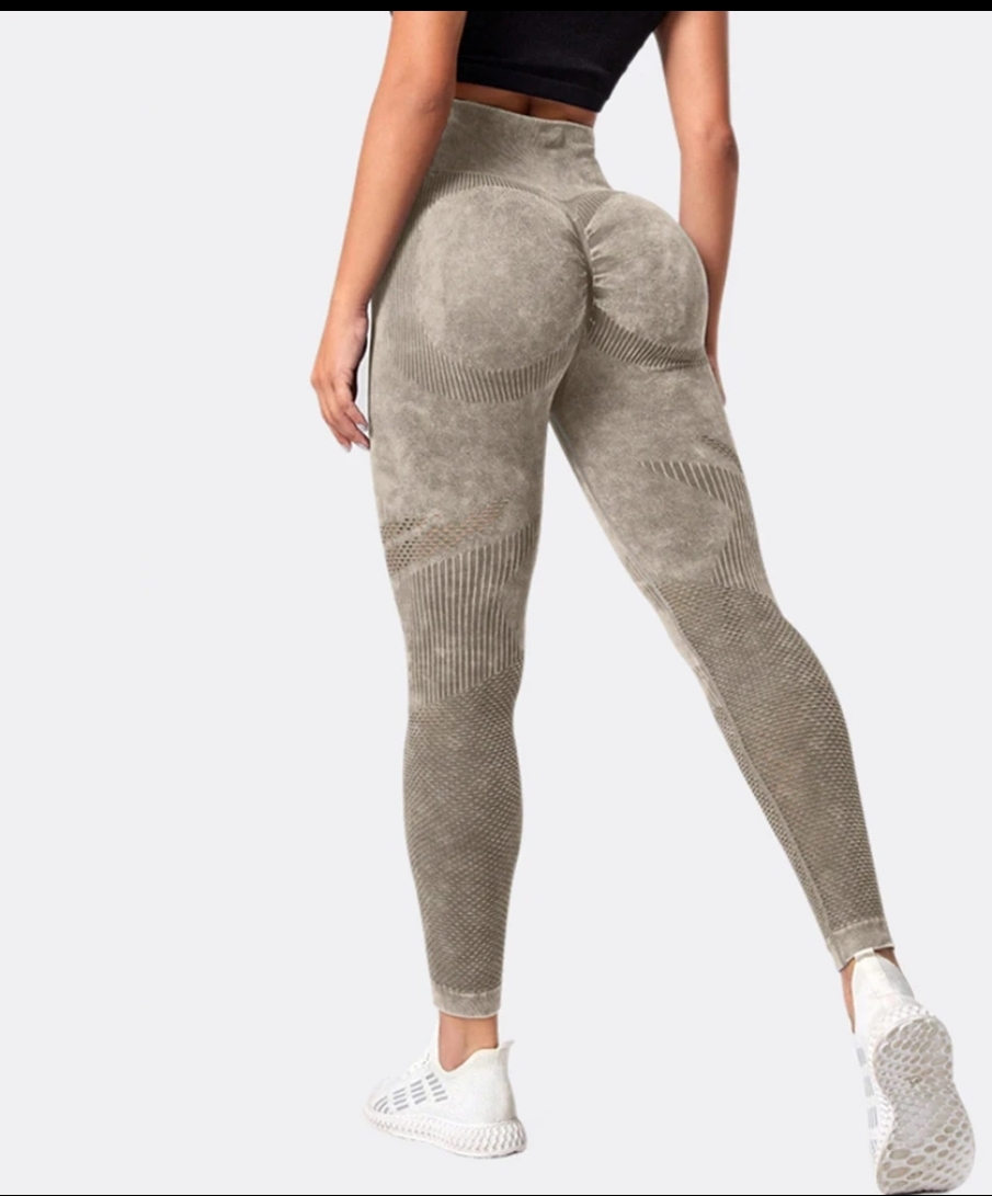 Colanti Yoga Washed-out, culoare Nude, marime S