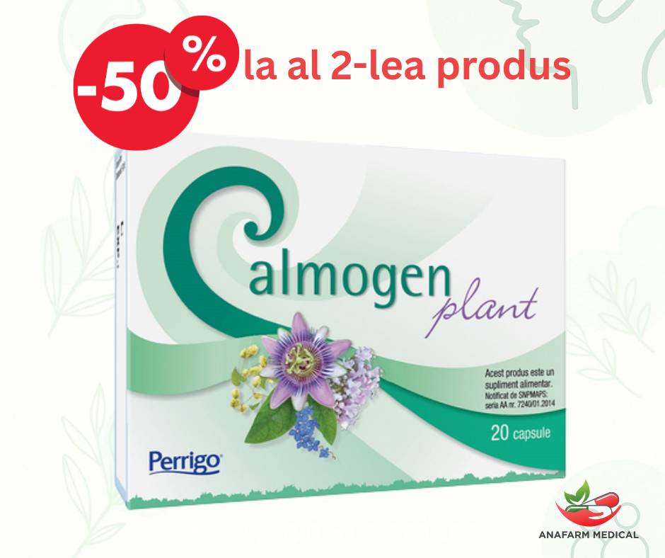 Calmogen Plant x 20 capsule – al 2-lea la 50%