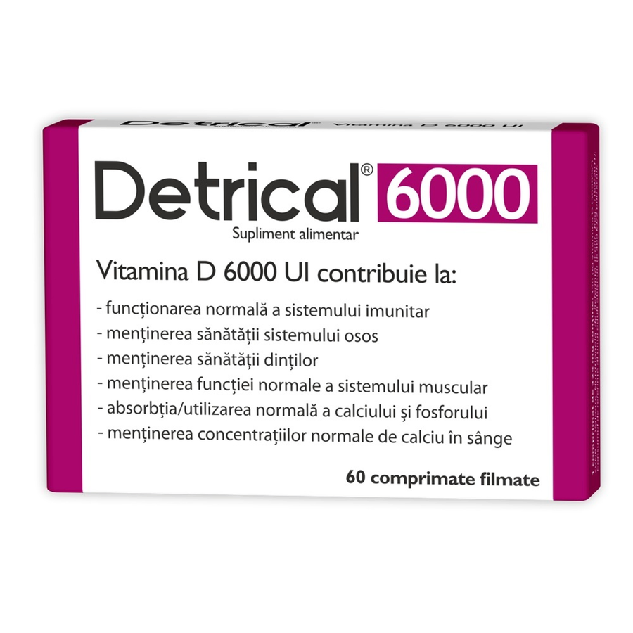 ZDROVIT DETRICAL 6000 UI X 60 CP 