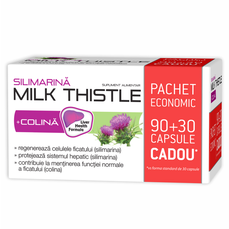 Zdrovit Silimarina Milk Thistle +Colina x 90 +30cp