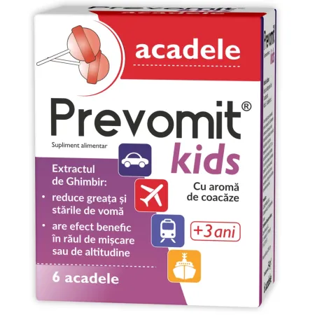Zdrovit Prevomit Kids 3 ani+ X 6 Acadele Coacaze 