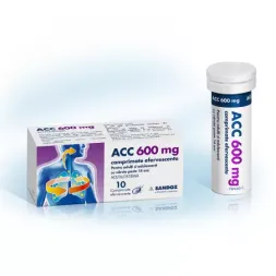 Acc 600 mg x 10 comprimate efervescente  Acc 600 mg x 10 comprimate efervescente