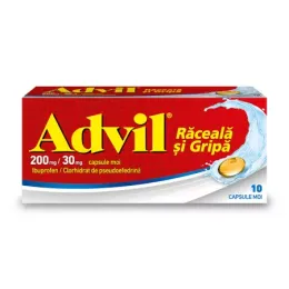 Advil raceala si gripa x 10 capsule moi Advil raceala si gripa x 10 capsule moi