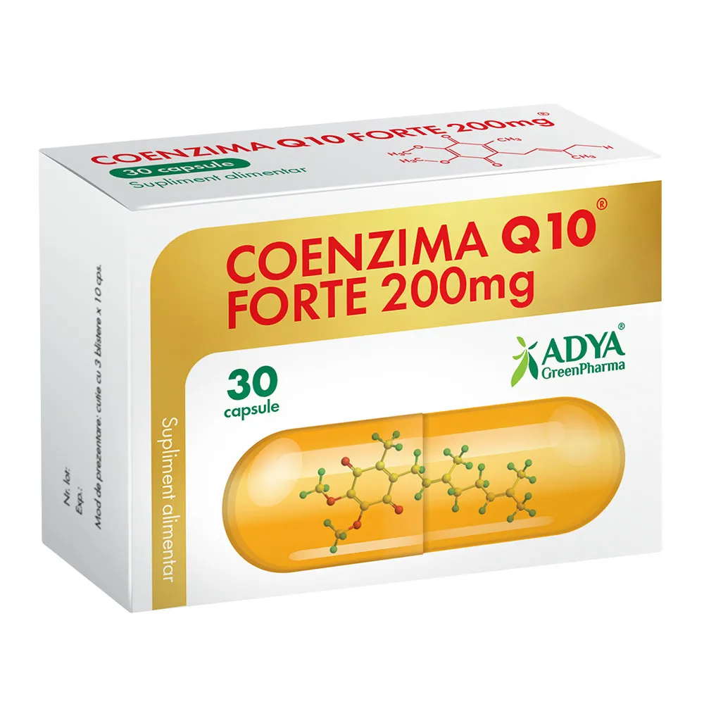 Coenzima Q10 forte 200 mg x 30 cps adya
