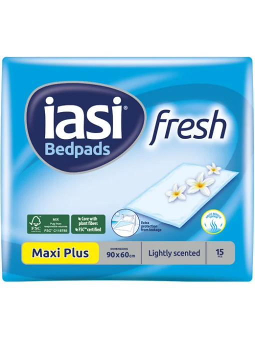Iasi protectie pat Fresh Maxi 90x60 cm x 15 bucati