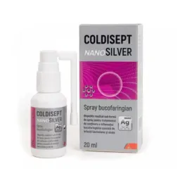 Coldisept Nanosilver spray bucofaringian x 20 ml Coldisept Nanosilver spray bucofaringian x 20 ml