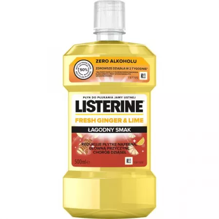 Listerine apa de gura Fresh Ginger and Lime x 500 ml