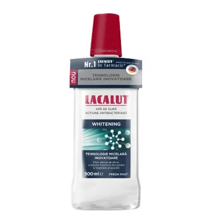 Lacalut apa de gura Whitening Micelara x 500 ml Lacalut apa de gura Whitening Micelara x 500 ml