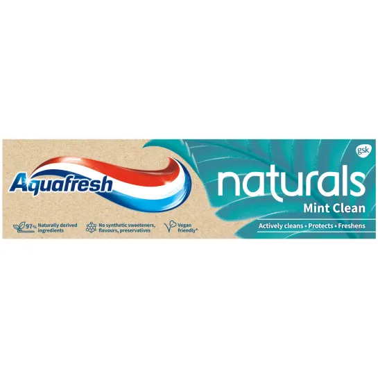Aquafresh Naturals Mint Clean, Pasta de dinti x 75 ml Aquafresh Naturals Mint Clean, Pasta de dinti x 75 ml