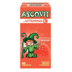 Ascovit Capsuni 100 mg x 60 comprimate masticabile