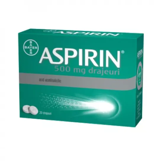 Aspirin 500 mg x 20 comprimate filmate, Bayer 