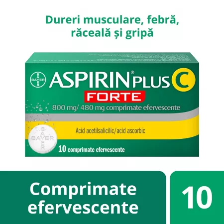 Aspirin Plus C Forte 800Mg X 10 Cp Eff