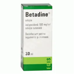 Betadine solutie 10% x 30 ml Betadine solutie 10% x 30 ml