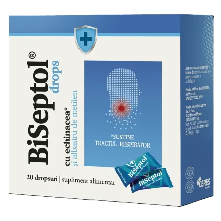 Biseptol Drops Cu Echinacea Si Albastru Metil X 20 Buc
