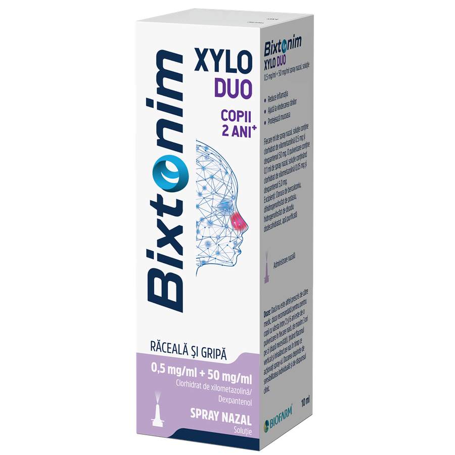 Bixtonim Duo Copii 0.5Mg/Ml+50Mg/Ml Spray Nazal X 10.5Ml
