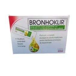 Bronhoklir x 15 plicuri pentru tuse productiva Bronhoklir x 15 plicuri pentru tuse productiva