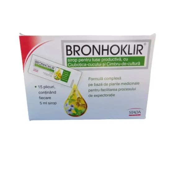 Bronhoklir x 15 plicuri pentru tuse productiva