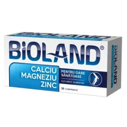 Bioland Calciu Magneziu Zinc x 30 comprimate, Biofarm