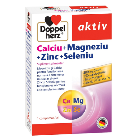 Doppel Herz Aktiv Ca+Mg+Zn+Se-Cps. X 30