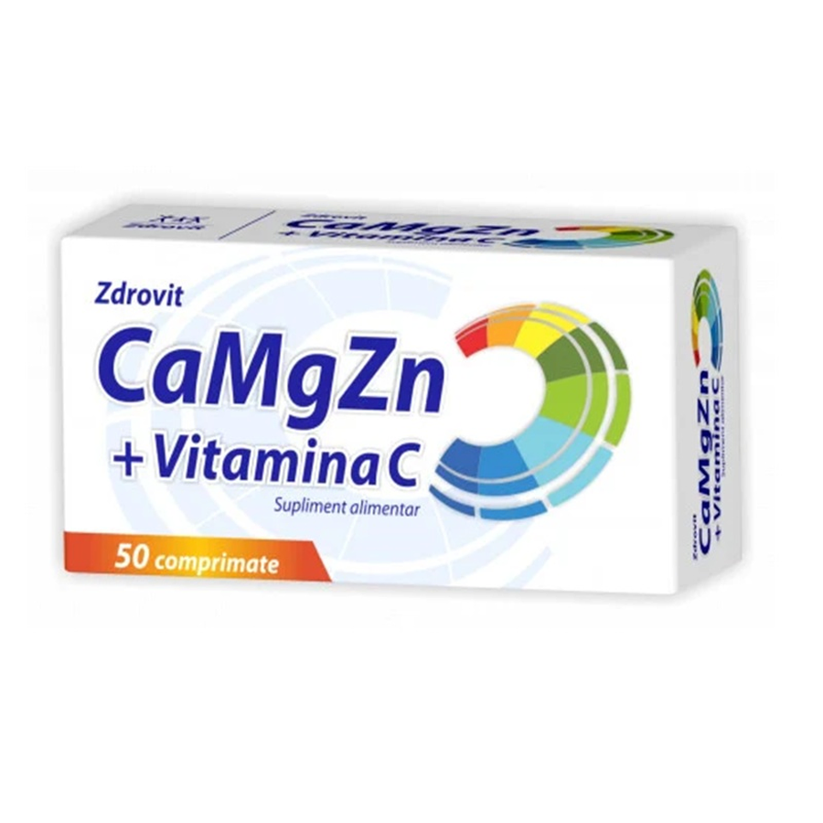 Zdrovit Ca Mg Zn+Vit C X 50Cp Film