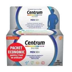 Centrum Silver 50+ pentru barbati x 60 comprimate Centrum Silver 50+ pentru barbati x 60 comprimate
