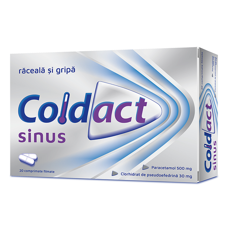 Coldact Sinus 500Mg+30Mg X 20Cpr Film