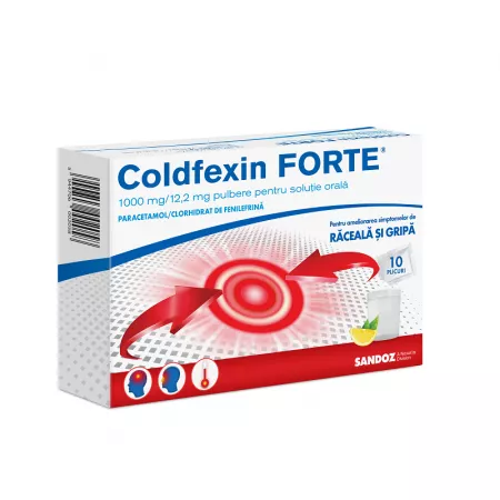Coldfexin Forte 1000mg/12,2mg x 10plic Sandoz