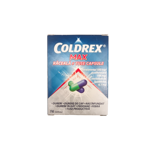 Coldrex Max Raceala si Tuse x 16 capsule