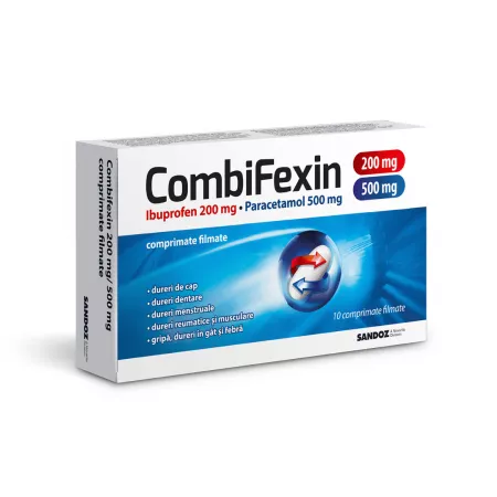 Combifexin Sandoz 200/500Mg X 10 Cpr Film