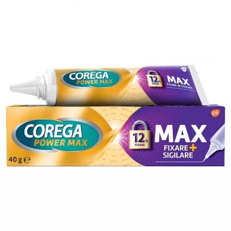 Corega Max Fixare + Sigilare x 40 g  Corega Max Fixare + Sigilare x 40 g