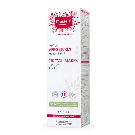 Mustela crema antivergeturi cu actiune 3 in 1 x 150 ml Mustela crema antivergeturi cu actiune 3 in 1 x 150 ml
