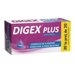 Digex Plus x 30 comprimate filmate Digex Plus x 30 comprimate filmate